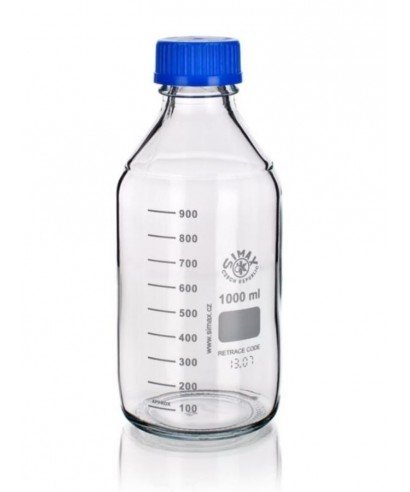 250ml Clear Graduated Bottle ISO GL45