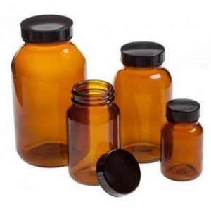 60ml Amber Glass Powder Bottle & Urea Screw Cap