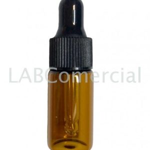3ml Amber Glass Dropper Bottle & Pipette Screw Cap