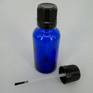 10ml Blue Glass Dropper Bottle & Brush Cap