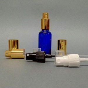 100ml Blue Glass Bottle & 18mm Atomiser Spray