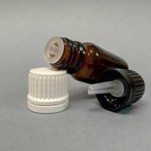 100ml Amber Glass Bottle & Cap with Vertical Dropper
