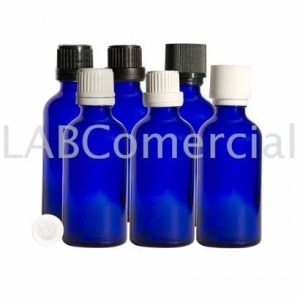 100ml Blue Glass Bottle & Cap with Vertical Dropper