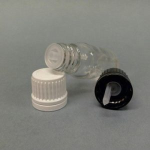 100ml Clear Glass Bottle & Cap with Vertical Dropper