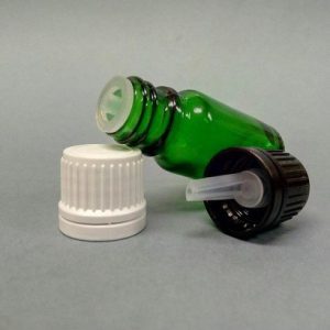 100ml Green Glass Bottle & Cap with Vertical Dropper