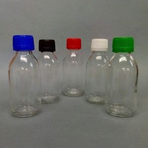 1000ml Clear Glass Sirop Bottle & Tamper Evident Cap