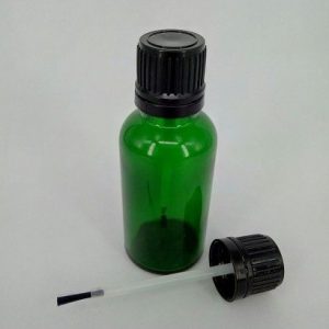 30ml Green Glass Dropper Bottle & Brush Cap