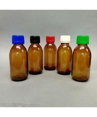 30ml Amber Glass Sirop Bottle & Tamper Evident Cap