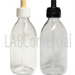 30ml Clear Glass Sirop Bottle & PP28 Pipette Dropper