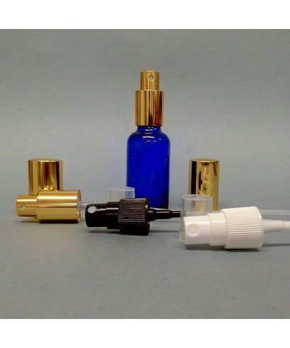 50ml Blue Glass Bottle & 18mm Atomiser Spray