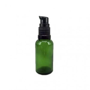 100ml Green Glass Dropper Bottle & Lotion Pump Cap