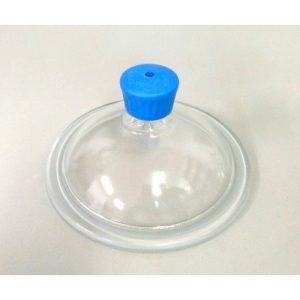 Glass Lid with Plastic Bored Knob for 300mm Desiccator
