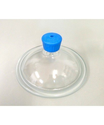 Glass Lid with Plastic Bored Knob for 300mm Desiccator