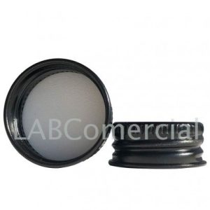 28mm Black Aluminium Screw Closure Cap