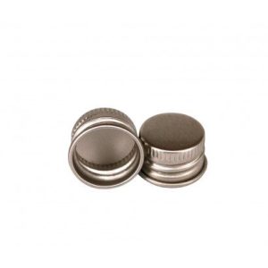 18mm Silver Aluminium Screw Closure Cap