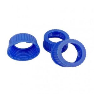 GL45 Blue Screw Cap with Hole for Septum