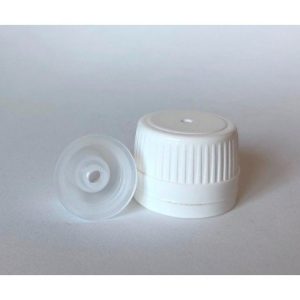 28mm White Screw Cap & 4.1mm Single Hole Insert