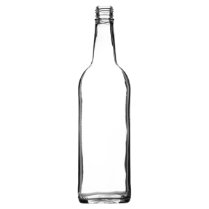 750ml Mineral Bottle (Clear) & Caps (24)