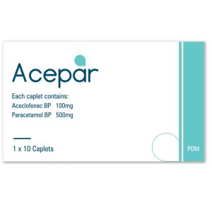 ACEPAR (ACECLOFENAC & PARACETAMOL) CAPS 10?S