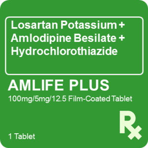 Amlife Plus 100mg/5mg/12.5mg 1 Tablet
