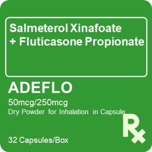 Adeflo 50mcg/250mcg Dry Powder for Inhalation in Capsule Box - 32S