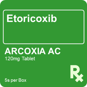 Arcoxia AC 120mg Film Coated Tabler - Box 5s