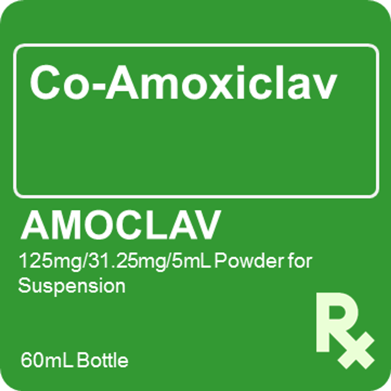 Amoclav 156.25mg / 5mL Suspension 60mL