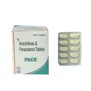 ACECLOFENAC & PARACETAMOL (PACE ) TABS10?S