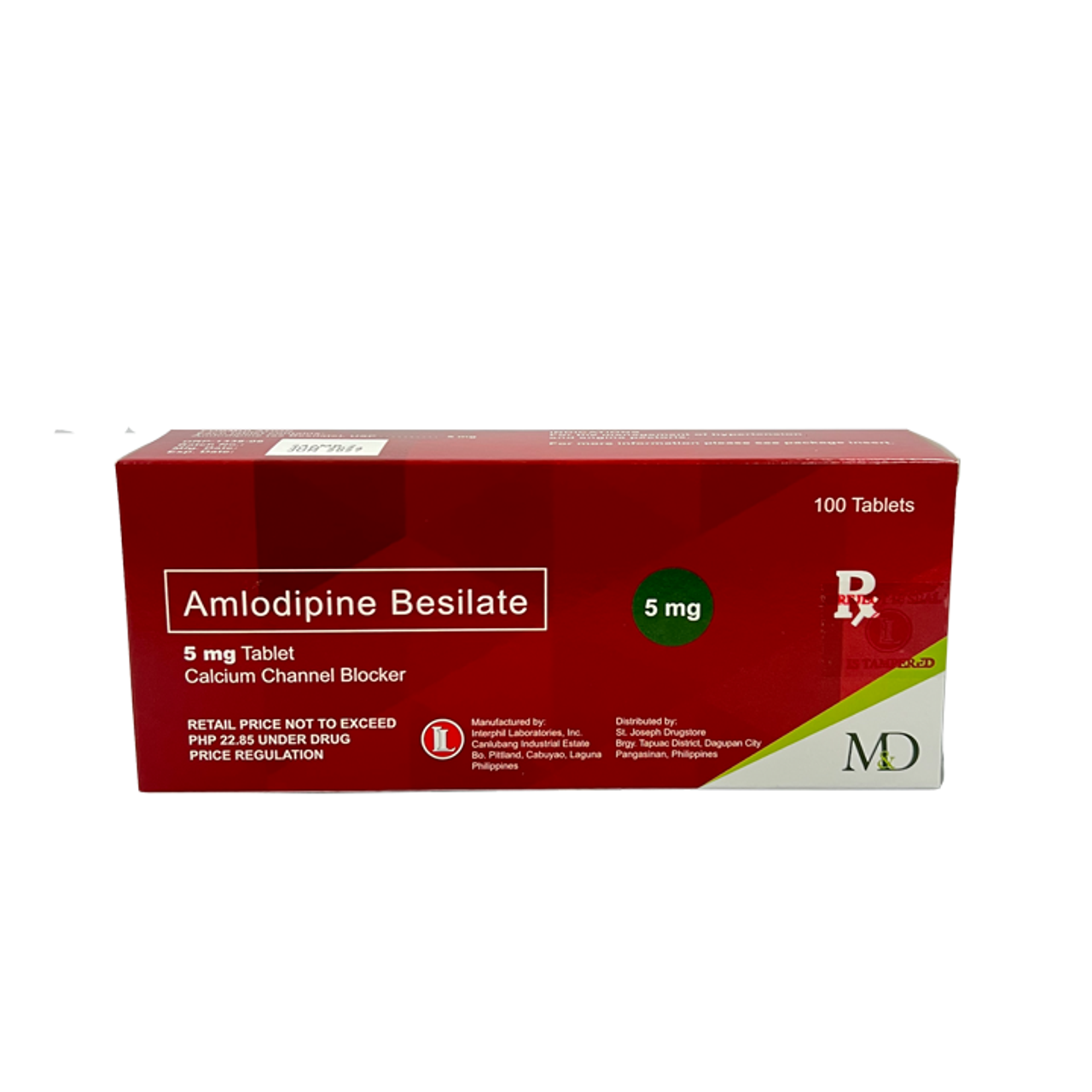 Amlodipine Besilate 5mg Tab M&D