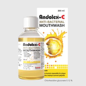ANDOLEX-C ANTIBACTERIAL MOUTH WASH 200ML
