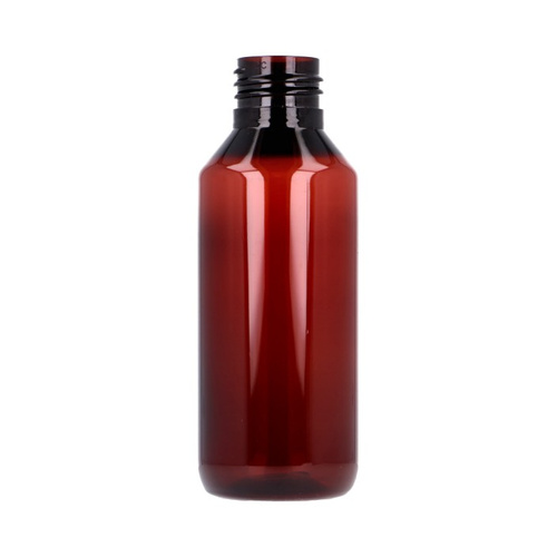 Amber PET bottle 100 ml, neck 24/410