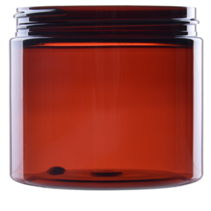 Amber PET jar 200 ml, neck 70/400