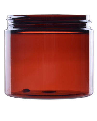 Amber PET jar 200 ml, neck 70/400