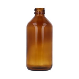 Amber glass bottle 200 ml, neck 24/410