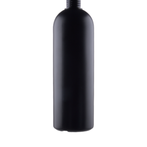Black HDPE bottle 500 ml, neck 24/410
