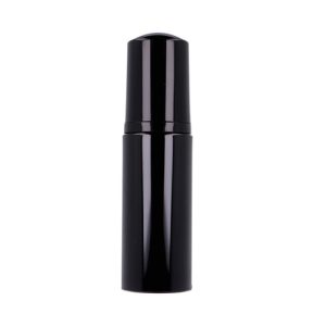 Black PET bottle 60 ml, black pump PP, black cap PP