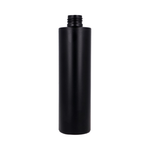Black RHDPE bottle 250 ml, neck 24/410