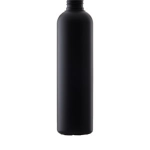 Black RHDPE bottle 250 ml, neck 24/410