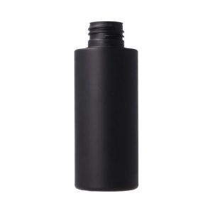 Bottle 100 ml, black mat HDPE, 24/410