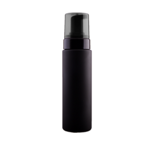 Bottle 150 ml black HDPE, Black foam pump