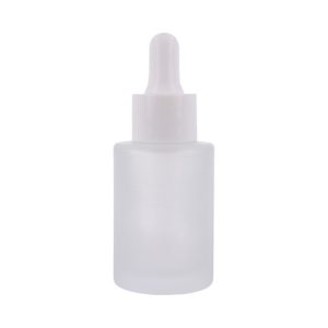 Bottle, 30 ml, Glass matt, Dropper white, reducer