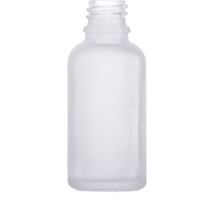Bottle, 30 ml clear matt, Glass, DIN 18