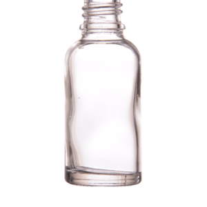 Clear glass bottle 30 ml, neck DIN 18