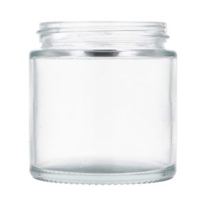 Clear glass jar 100 ml 58/400