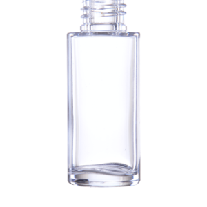 Clear glass polymer  bottle 30 ml, neck 20/410