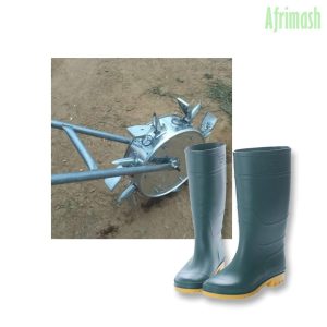 Metal Planter + Rubber Boots (Combo)