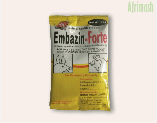 Embazin-Forte Anticoccidial With Vitamin K (30g)