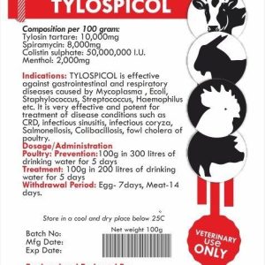 Tylospicol Antibiotics | 100g