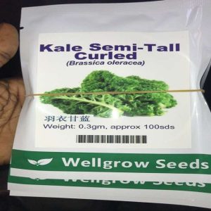 Kale Semi-Tailed Curled (WellGrow Seeds Brand | 0.3g)