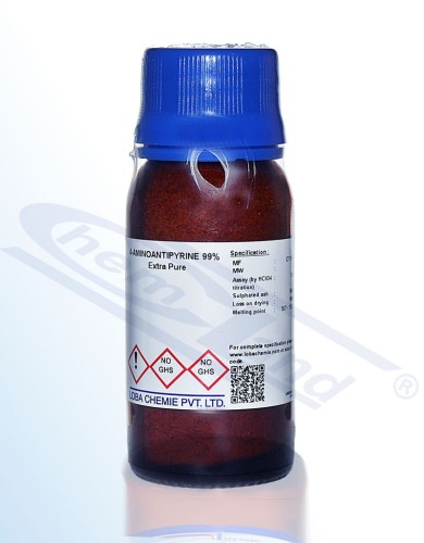 4-aminoantipyrine 98% Loba extra pure op.25 g